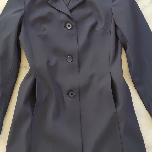 NWOT. Dark Navy Blue Thick Polyester Coat with Lining and Pockets. - Picture 4 of 9